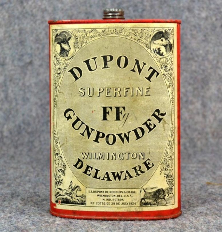 Dupont Gunpowder Tin Gun Powder Maine