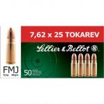 Sellier & Bellot 7.62x25 Tokarev 85gr FMJ 50rds