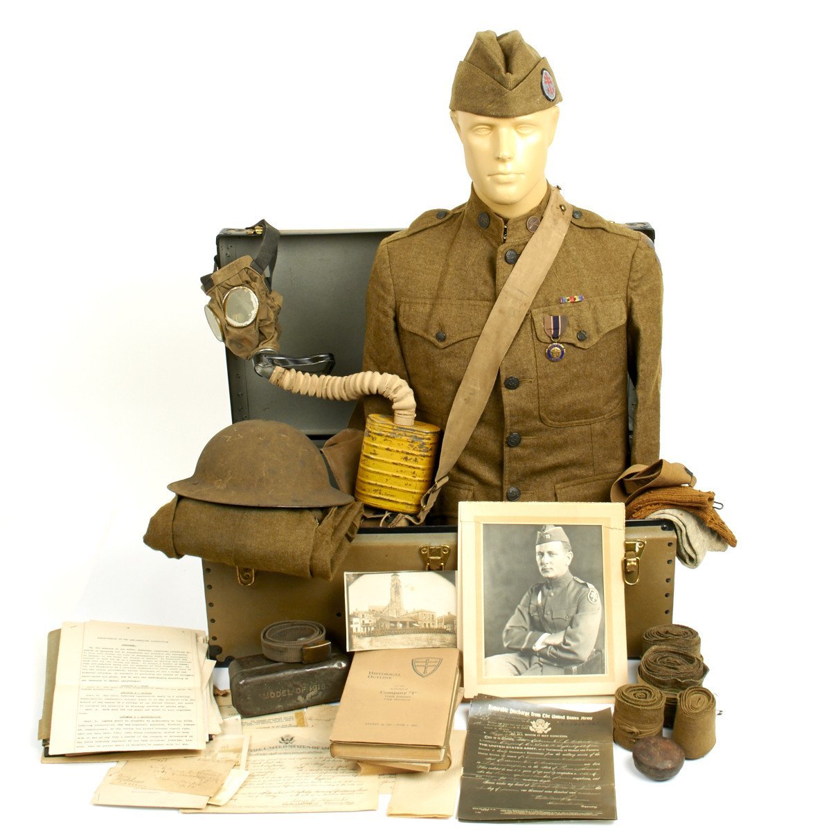 wwi US soldiers military items Maine Museum
