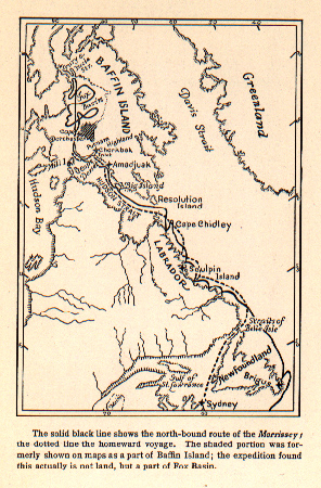 Bob Bartlett Chart Baffin Iland 1927 Maine