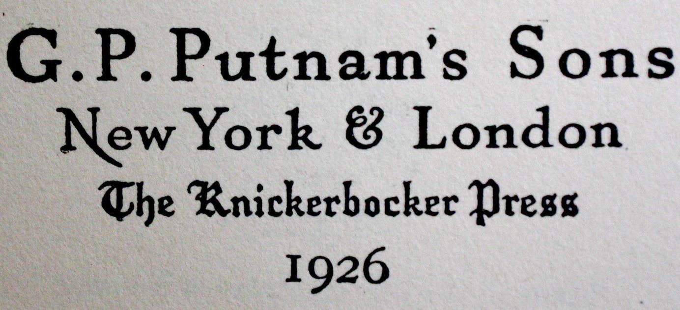 G.P. Putnam's Sons Publisher New York & London Maine