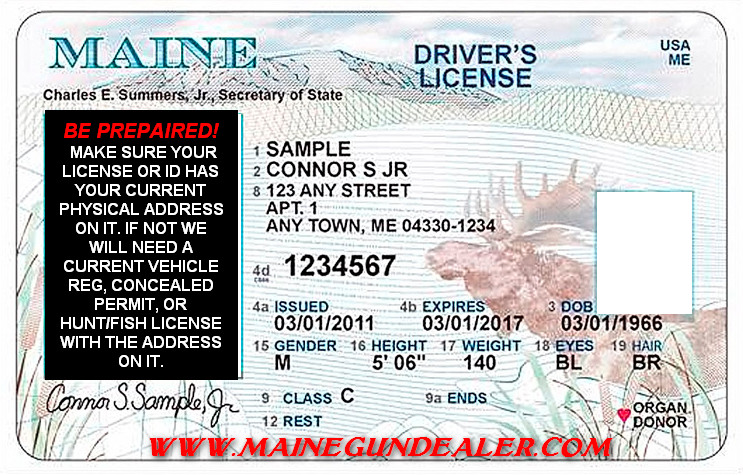 Maine Drivers License Required