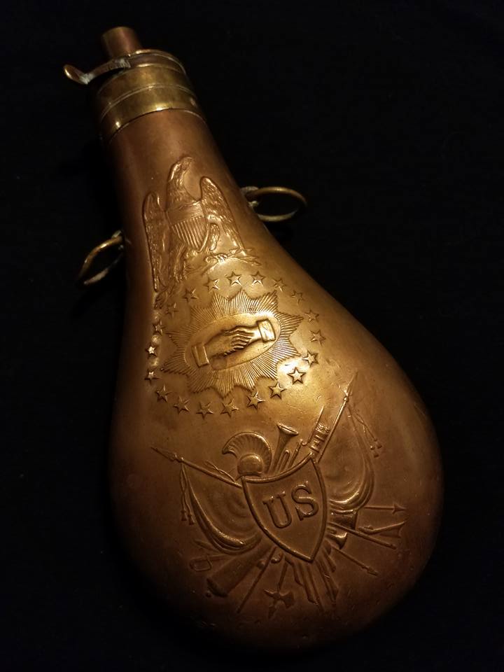Pre Civil War Peace Flask Maine