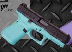 Glock 44 G44 22lr 10rd 4" Black / Robins Egg Blue