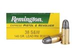 Remington 38s&w 146gr Lead Rn 50rds Ammo