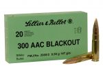 Sellier & Bellot 300 AAC Blackout 147gr FMJ 20rds