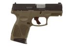Taurus G3C 9mm 3.2" 12rd 3 Mags Blk / OD Green