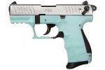 Walther P22Q P22 22lr 3.42" Nickel / Angel Blue