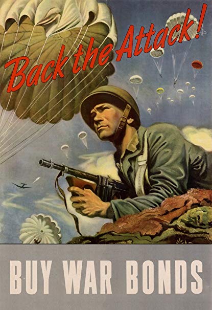 Original wwii us war bonds poster Maine museum
